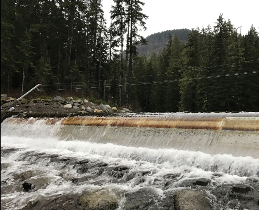 Brandywine creek run of river hydro intake