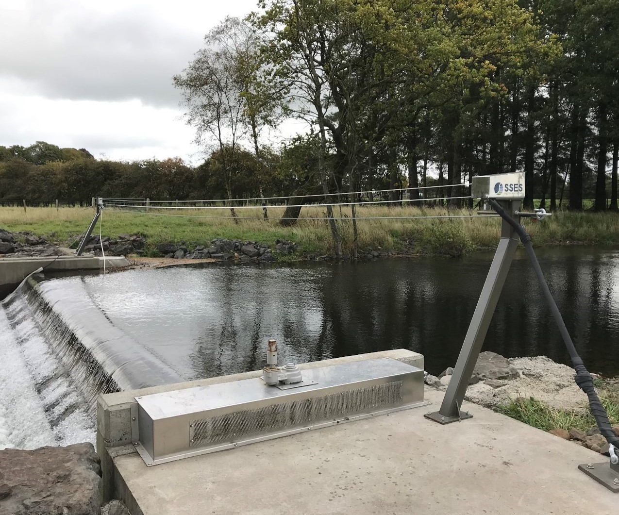 Coanda screen intake run of river hydro